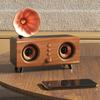 Портативный ретро Bluetooth-динамик винтажный деревянный звук мощный бас Bluetooth Soundbar беспроводной MP3-плеер поддержка TF-карты AUX