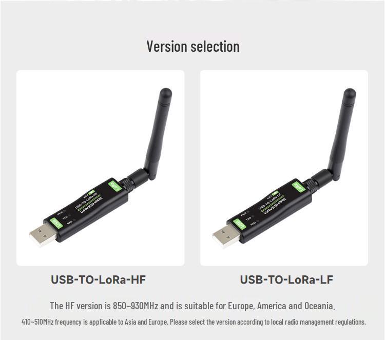 USB-модуль LoRa-трансивера SX1262, беспроводной, многодиапазонный, дальнего действия