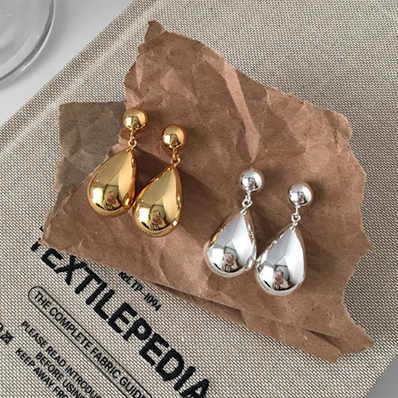 foxanry Геометрические серьги с каплями воды для женщин, простые творческие индивидуальные ювелирные изделия на юбилей, подарки, оптовая продажа, предотвращают аллергию