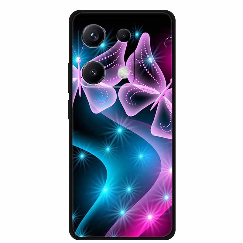 Чехол для Redmi Note 14S Роскошный Мягкий Силиконовый Задний Чехол из ТПУ Чехлы для Телефона для Xiaomi Redmi Note14S Защитный Милый Бампер Чехол