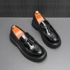 Новые оригинальные дизайнерские мужские кожаные туфли с кисточками, толстые туфли для офиса в корейском стиле, оксфорды для джентльменов, лоферы