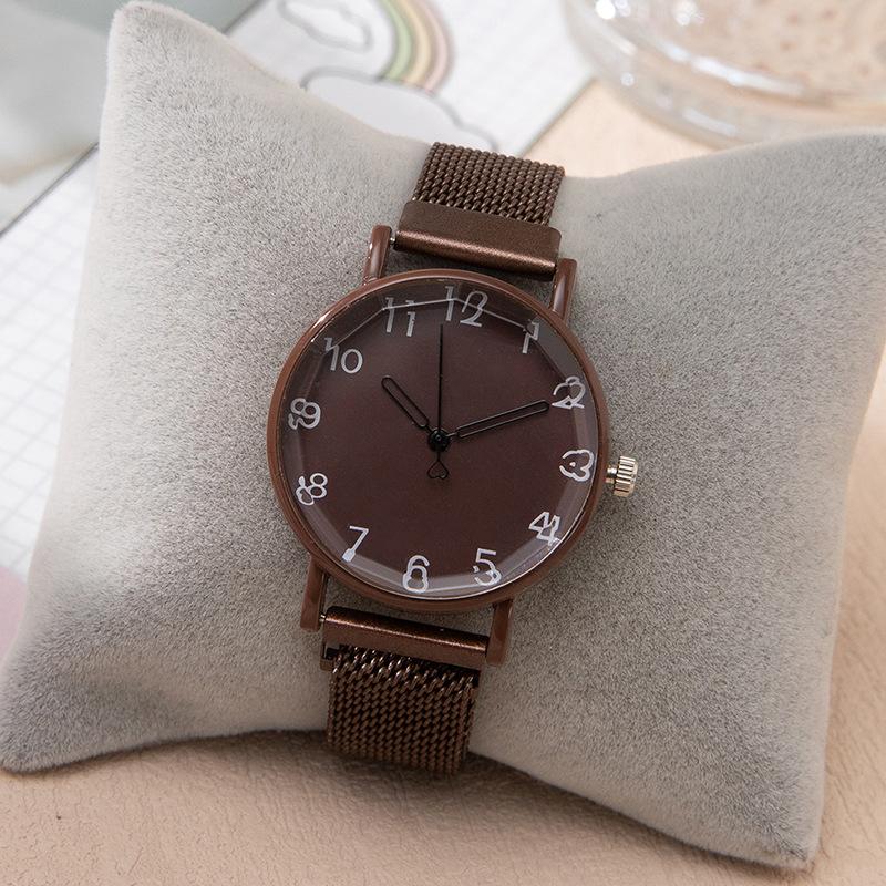 Цифровые студенческие женские часы женские часы с магнитным ремешком кварцевые часы