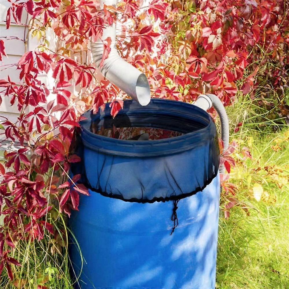160cm Diameter Anti-Mosquito Mesh Cover for Rain Barrel Water Collection Bucket Netting Cover