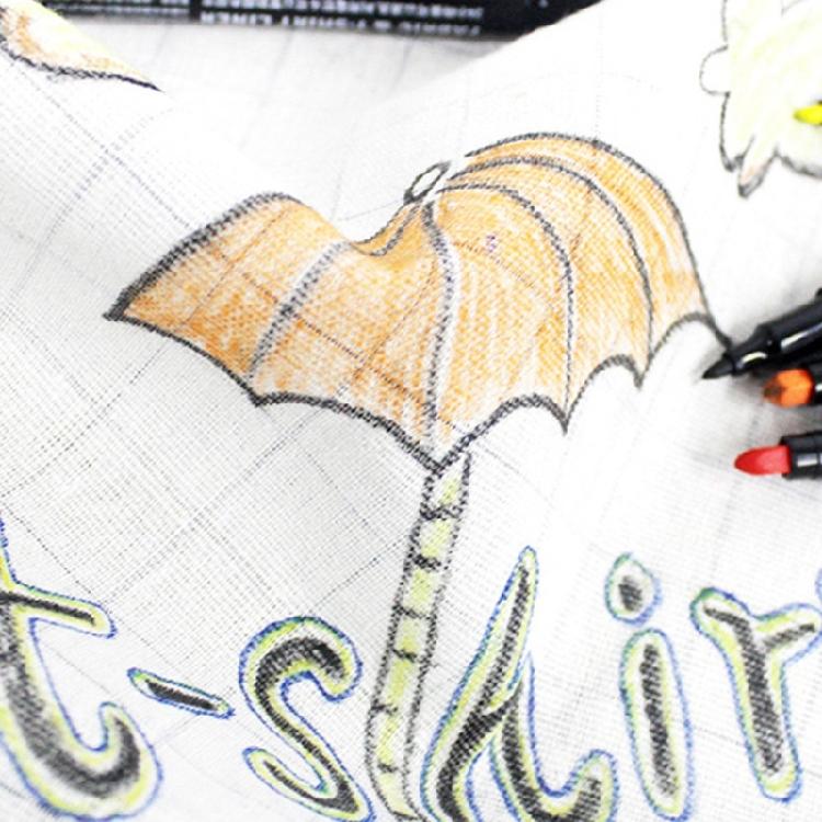 Waterproof Fabric Paint Pen for Coloring Shirts, Jeans, Jackets, Backpacks, Double-Ended Fabric Marker