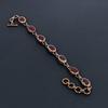 Ruby Gemstone Handmade Copper Electroformed Jewelry Amazing Lab-Created Bracelet For Women