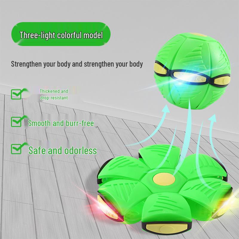 Luminous Elastic Magic Flying Saucer Ball - Children's Outdoor Step-on Toy
