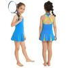 Kids Girls Tennis Dress Golf Running Workout Racerback Tank Dresses with Shorts