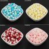 10mm 90pcs/bag Multicolor Acrylic Bayberry Beads Imitation Pearl Beads Round Loose Beads Spacer Beads For Earrings Bracelet Necklace Jewelry Making