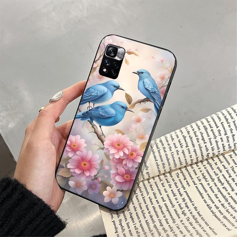 Чехол для телефона с птицами для Xiaomi Redmi note 13 12 Pro 11S 11 10 Pro 10S 12S Redmi 10 13C 9C