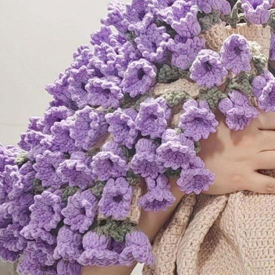 Букет Одеяло DIY Набор Цветочные Букеты Вязание крючком Набор Вязаный Букет Плед Набор для Рукоделия для Дома Кровать Диван Диван Декор