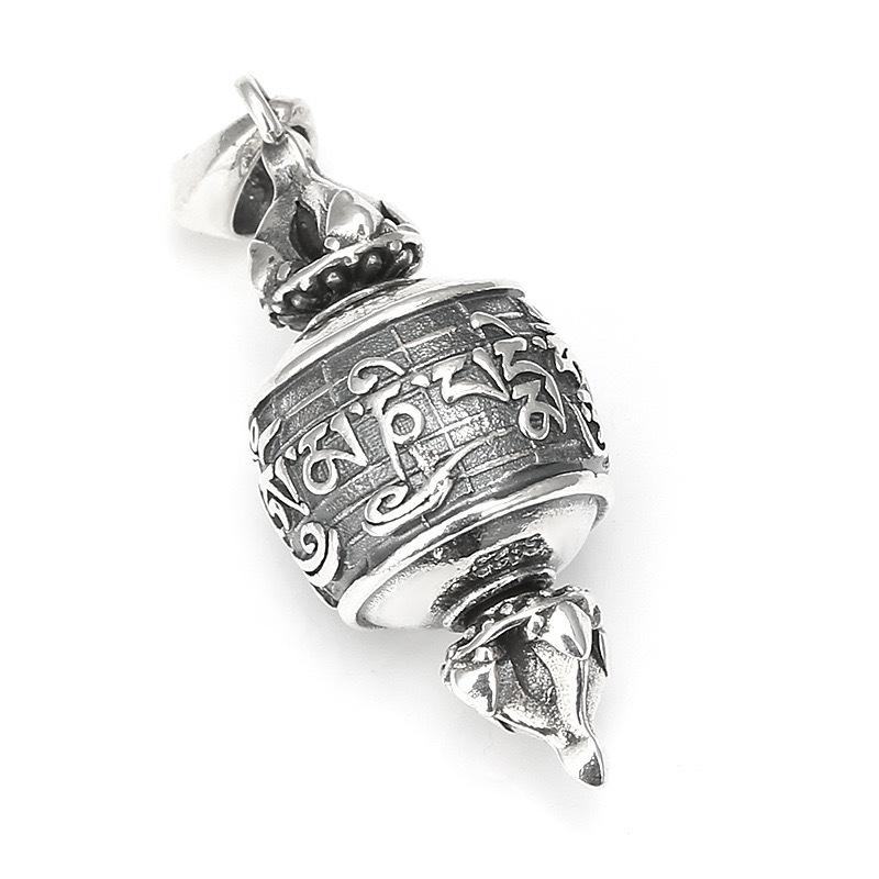 Модная ретро-кулон-цепочка с подвеской в виде мантры Gawu в виде шести символов для мужчин и женщин