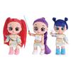 26.5cm Demons Hunters Girl Fashion Doll with 5D Glitter Eyes Music Function Includes Cute Pet CompanionI Birthday Gift for Kids