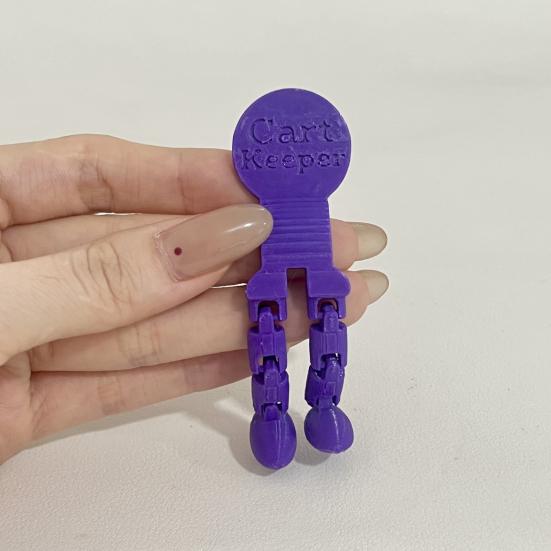 Напечатанный на 3D-принтере держатель для четвертака для тележек Aldi, держатель для 25 центов, альтернатива жетону для продуктовой тележки, артикулированное украшение