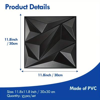 3D Стеновые панели 30x30см Внутренняя отделка стен для спальни, гостиной, фона, отеля, офиса, настенная панель, сделай сам, домашний декор