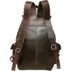 New 16" Brown Leather Backpack Vintage Rucksack Laptop Bag Water Resistant Casual Daypack College Bookbag