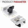 4 Pcs Set T Track Stop Block Silver Color Inline Design Bi-Directional Stop T-Track System With Knobs Short Stop Kit
