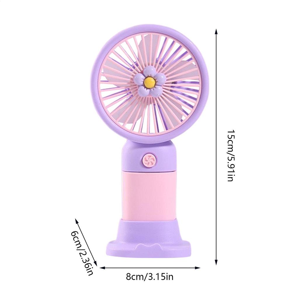 Ручной вентилятор Маленький карманный вентилятор Бесшумный электрический инструмент для охлаждения с сильным ветром Питание от USB для помещений, улицы, дома, путешествий, кухни