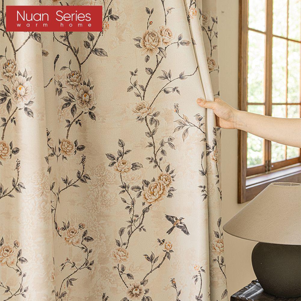 1 шт. Серия Nuan Ретро в деревенском стиле Плотные шторы Высокоточные печатные светонепроницаемые шторы для спальни гостиной окна для домашнего декора
