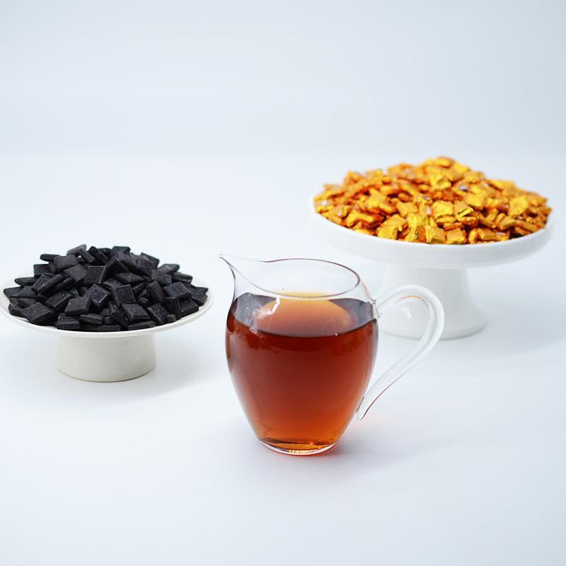 Паста для чая Пуэр из клейкого риса - Юньнань Мэнхай, приготовленная Туо Ча, мелкое зерно, аромат древнего дерева.