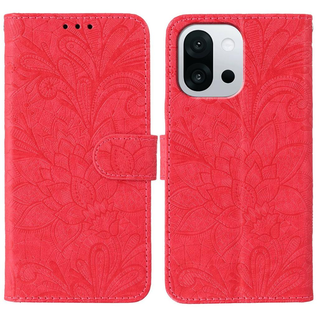 For OnePlus 13T 5G Case Lace Flowers PU Leather Flip Wallet Phone Cover