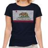 California State Scribbling Flag Women T-Shirt Gift California Football