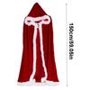 Взрослый Рождественский Женский Костюм Миссис Клаус, Нарядное Платье, Плащ, Накидка