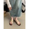 Soft and Comfortable~ Women's 2025 New Set of Toe Sandals To Wear French Flat-bottomed Beach Slippers