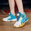 31-40 Детские Большие Размеры Противоскользящие Износостойкие Модные Высокие Баскетбольные Кроссовки Спортивный Тренд Детская Обувь