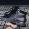 Модные зимние ботильоны мужские повседневные туфли на открытом воздухе осенние кожаные водонепроницаемые рабочие инструменты мужские ботинки теплые ботинки