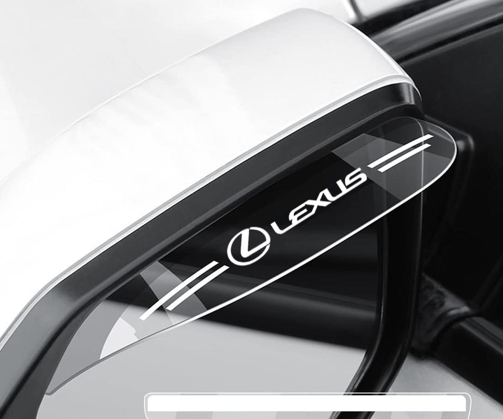 Lexus Side Mirror Rainproof Snowproof Sticker Visor Shield Easy Installation Transparent Durable (Lexus) [Product]