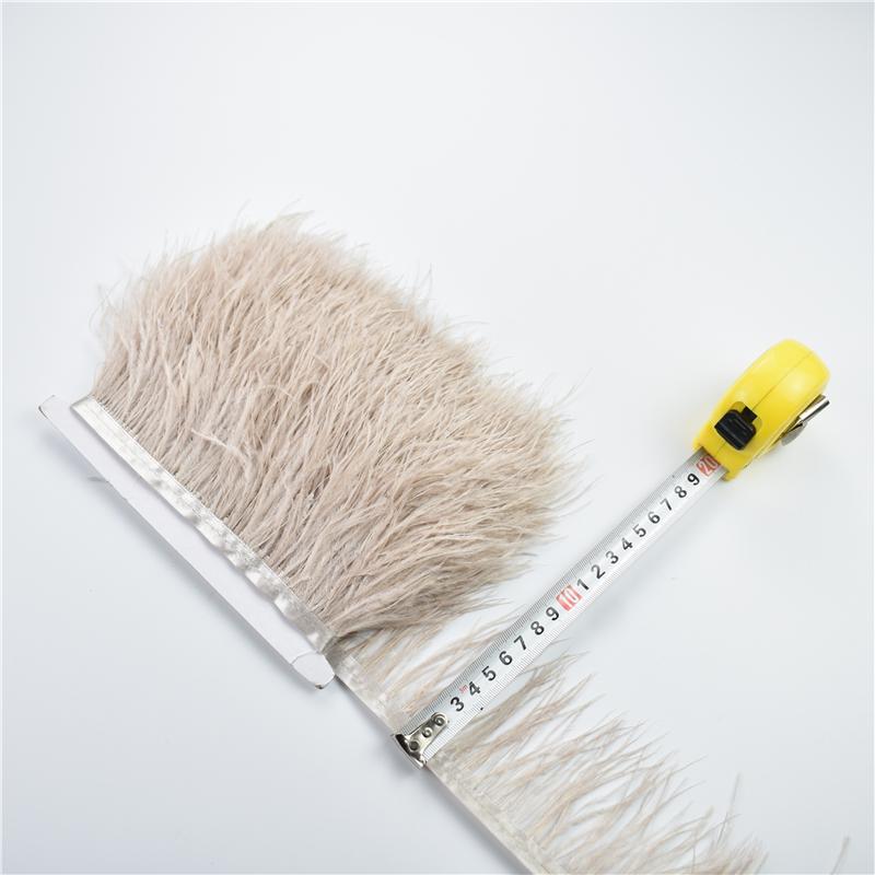 Перья1Метр Натуральная бахрома из страусиных перьев 8-10 см Цветные пушистые перья Отделка для шитья платьев Декор одежды Декор для вечеринок