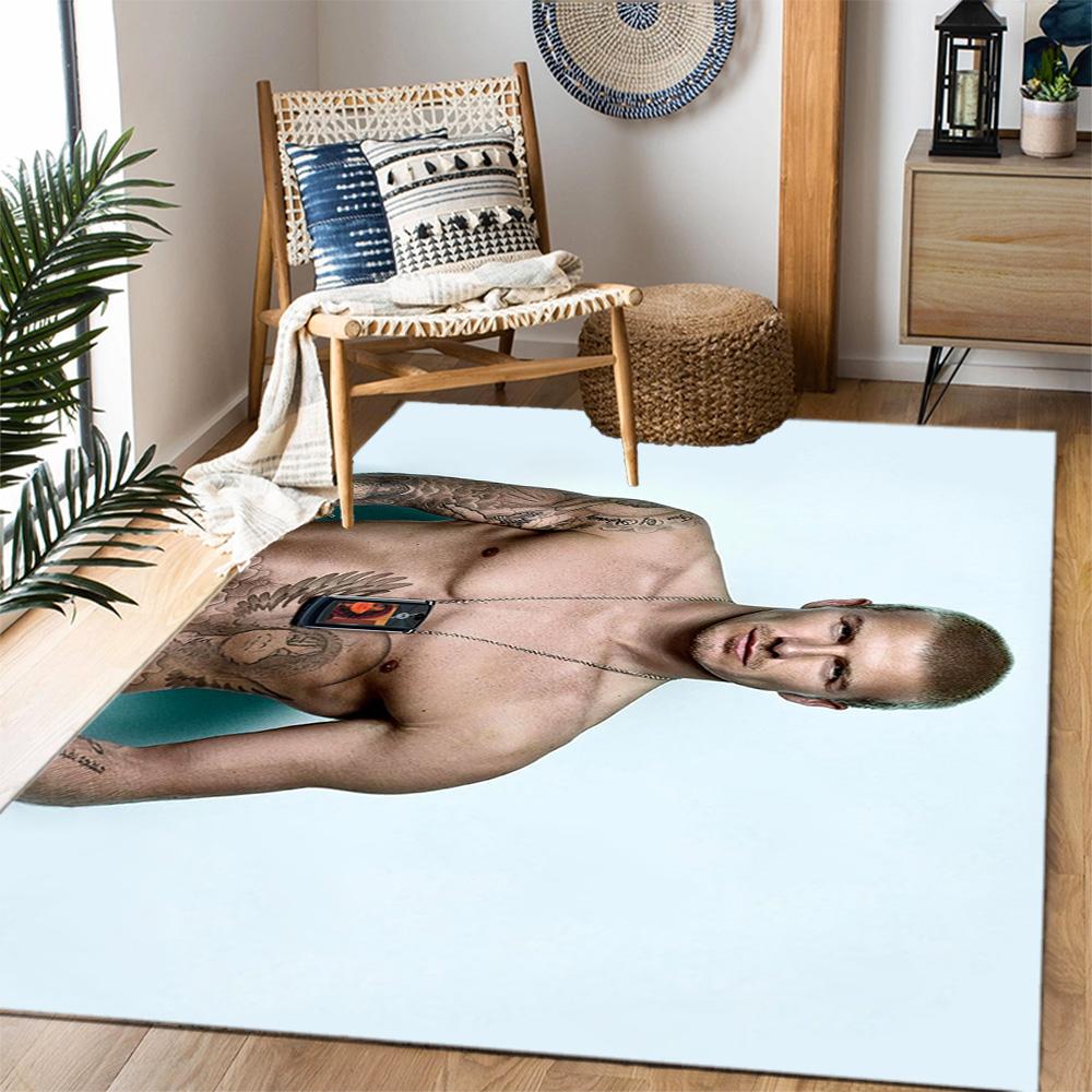 Man Phone Necklace Floor Mat Perfect for Outdoor Hallway Dormitory Kitchen Antislip Carpet Decorate Offices
