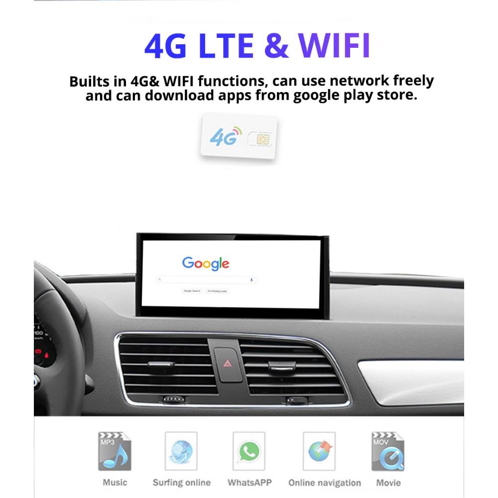 10,25'' Android 13.0 автомобильное радио для Q3 2013-2018 мультимедийный плеер навигация стерео CarPlay экран головное устройство GPS