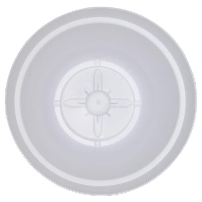 Pot de fleurs - RIVIERA - Soleilla rond - 49 x 45cm - Blanc