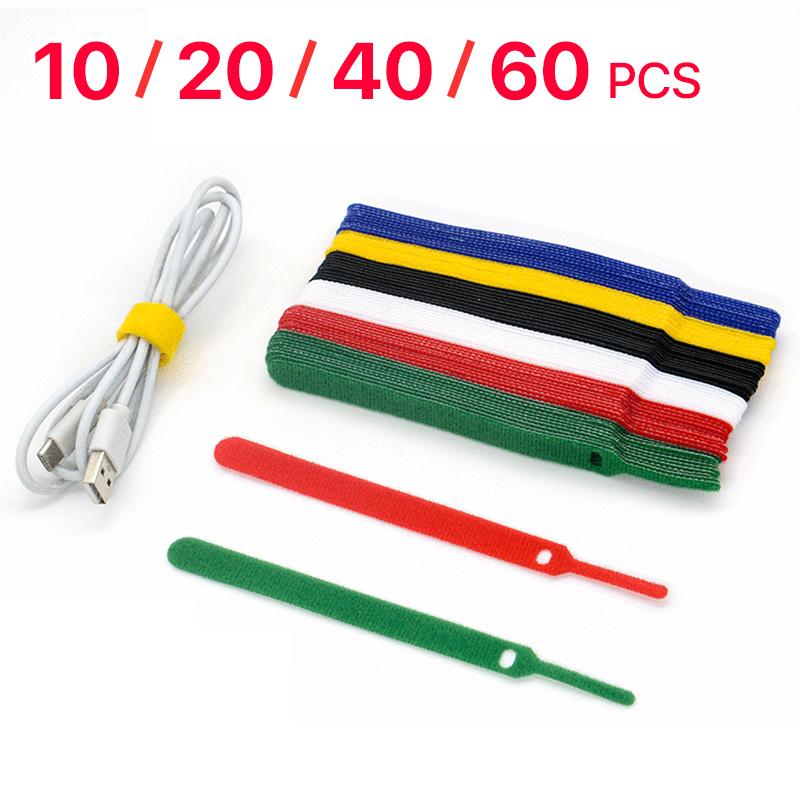 Многоразовые кабельные стяжки Многоцелевые прокладки кабелей Кабельные стяжки Проволочные стяжки Регулируемый крепежный шнур Органайзер Кабельный органайзер для дома и офиса