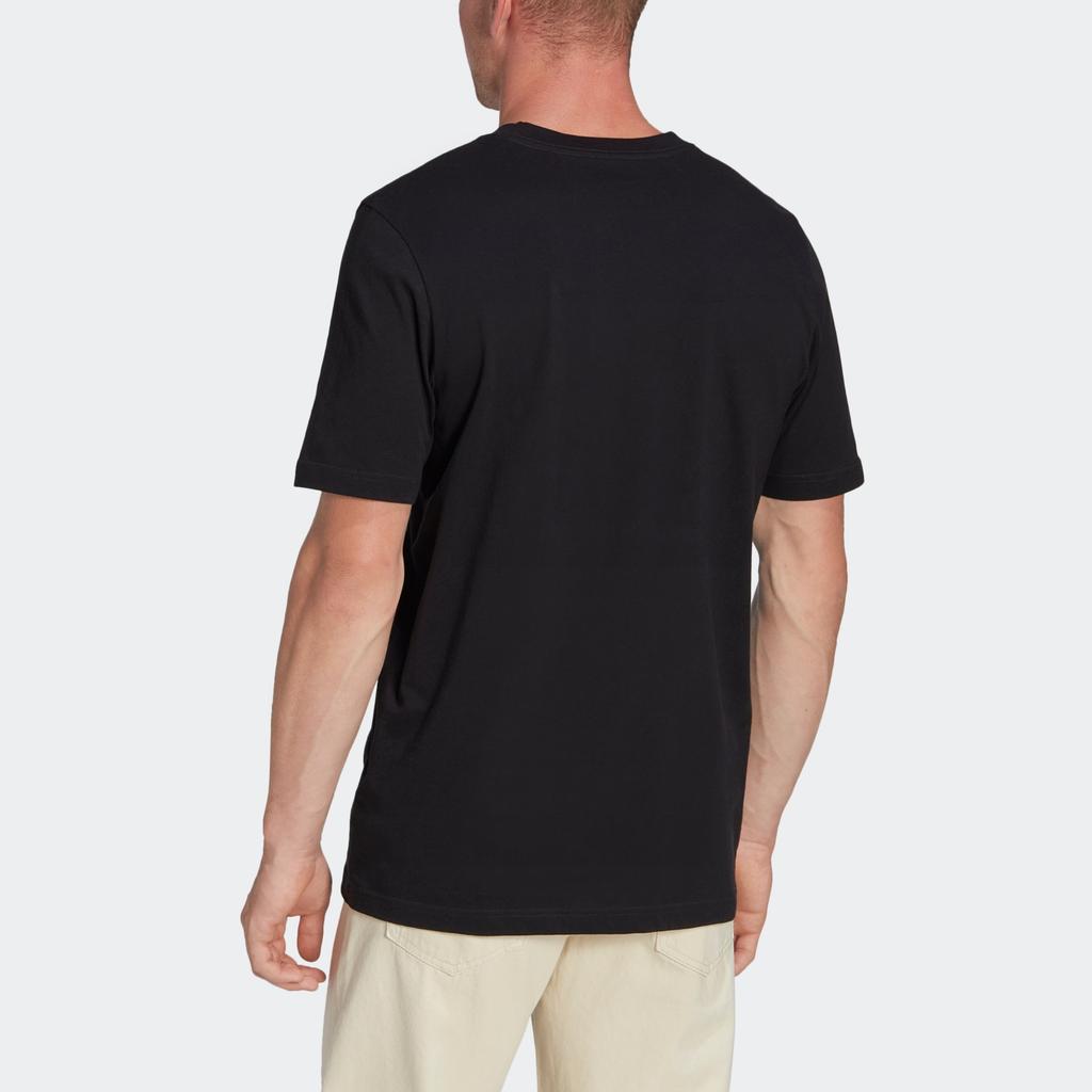 Adidas Originals Trefoil Logo Vintage Jersey Embroidered Knit Crew Neck Short Sleeve Football Shirt Men Tops Black HB4373