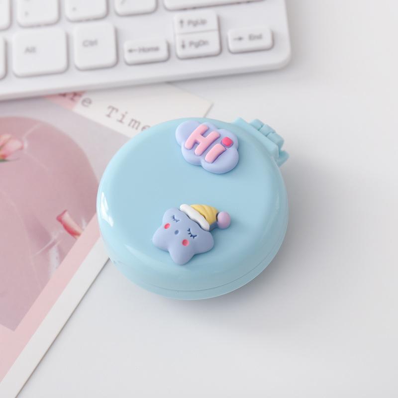 Симпатичные мини-складные гребни для волос с зеркалом, портативные для путешествий, массажная расческа для женщин и девочек, щетки для волос, аксессуары для укладки