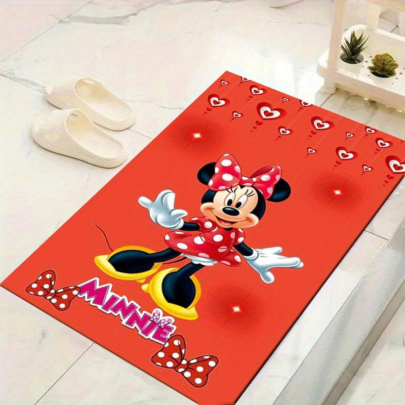 1pc Cute Minnie Pattern Area Rug Soft Flannel Floor Mat for Living Room,Office,Bedroom and Carpet