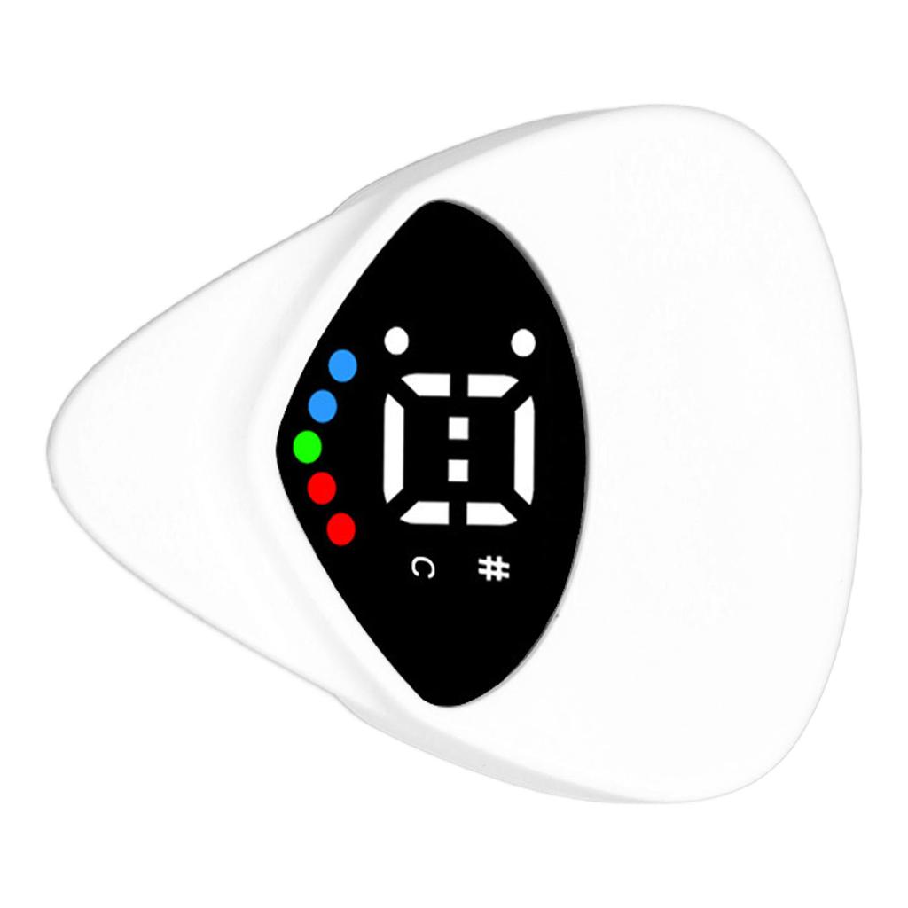 Гитара Два в одном Медиатор Тюнер Высокая Чувствительность Светодиодный Свет Питание от Батареи 12-тоновый Электронный Тюнер для Электрогитары