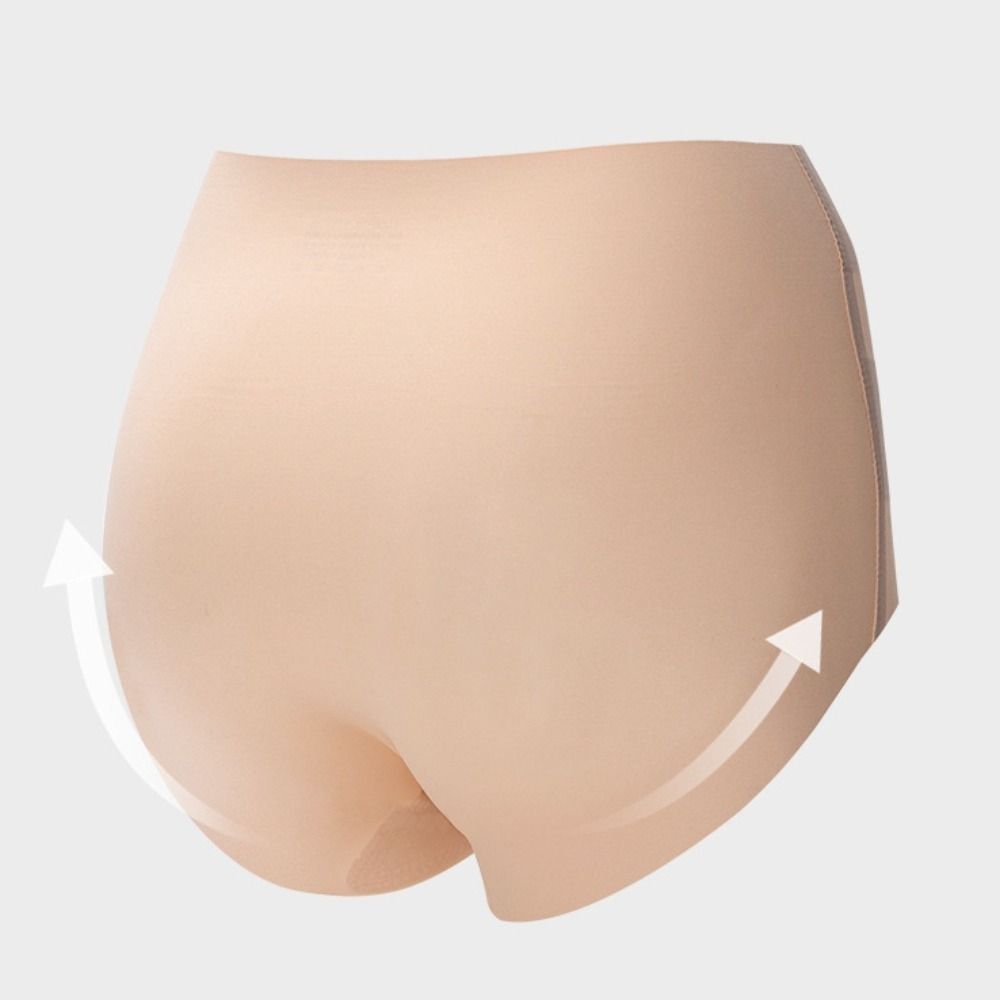 Бесшовное фитнес-невидимое нижнее белье со средней посадкой, нижнее белье для контроля живота, йога