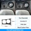 Для Chevrolet Corvette C5 1998-2004 гг. Центральная розетка из углеродного волокна, радиокнопка, кольцо для ключей с подъемником окна, украшение