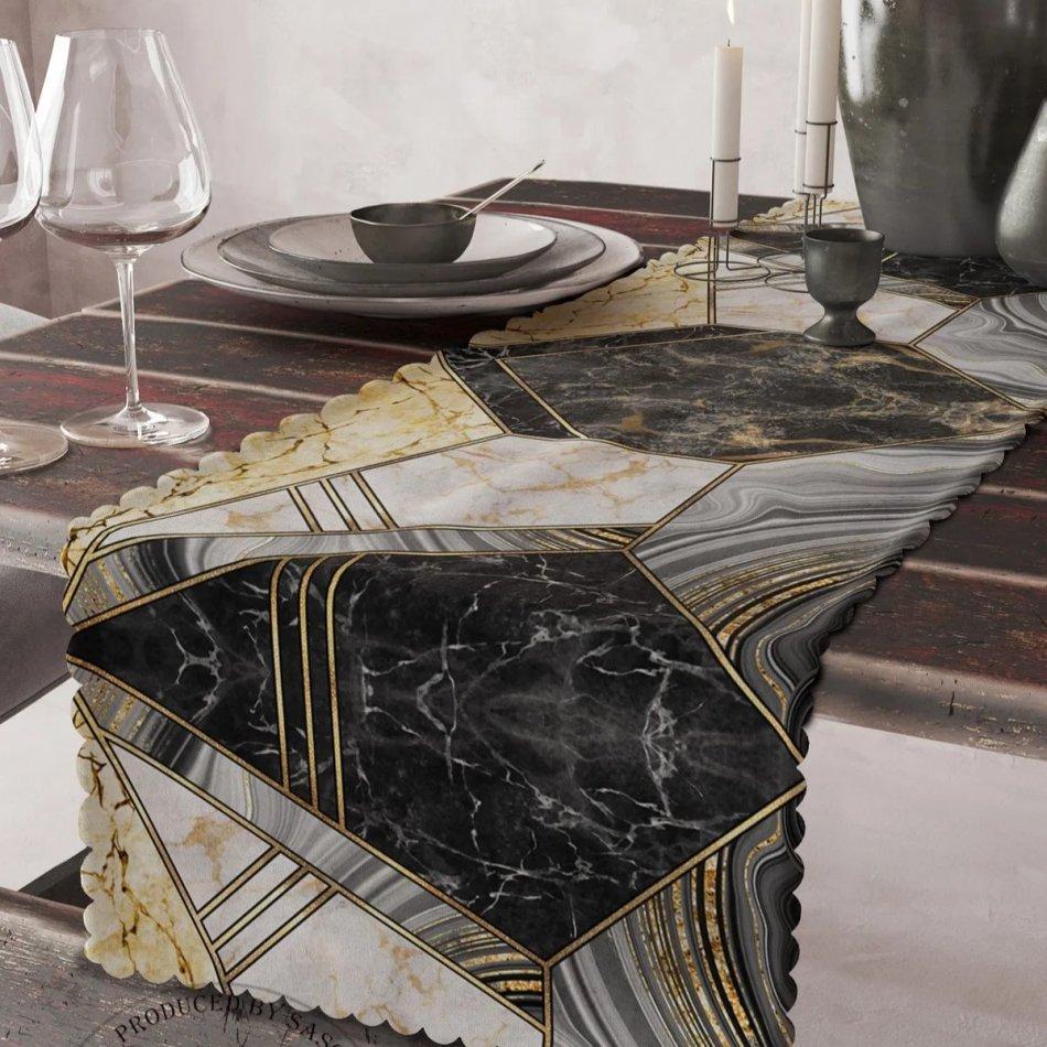 Бархатная ткань с цифровой печатью, дорожка 40 x 135 см