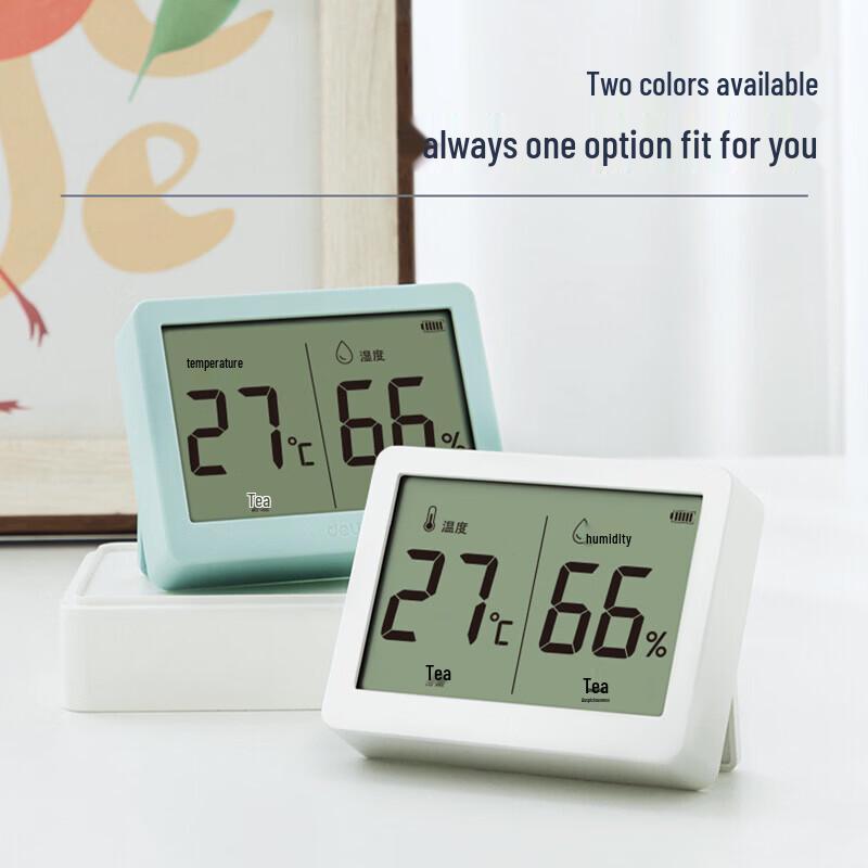 Deli LCD Digital Thermometer Hygrometer