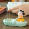 Traditional Cartoon Girl Incense Burner Creative Cute Sticks Incense Tray  Housewarming Gift