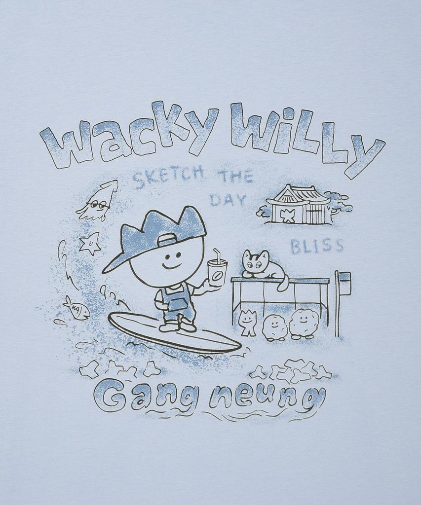 WACKY WILLY Серия Kiki Travel Футболка Гангнеун Синий