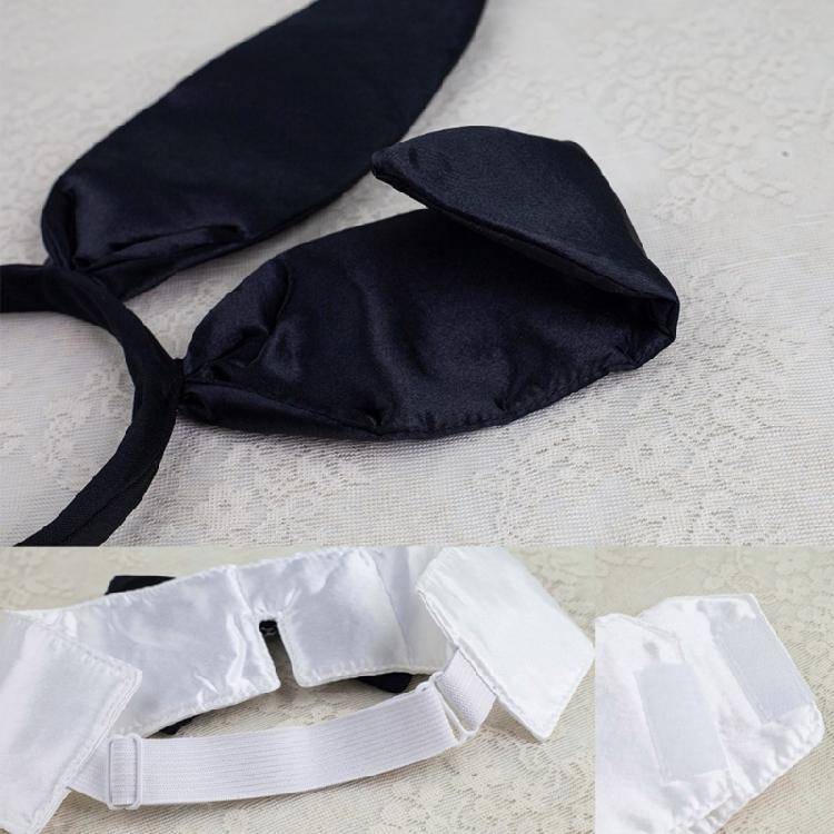 Женский Девичий Ободок с Кроличьими Ушками, Воротник, Бабочка, Манжеты, Кроличий Хвост, Костюм Пасхальных Кроликов для Хэллоуина, Косплея, Вечеринки