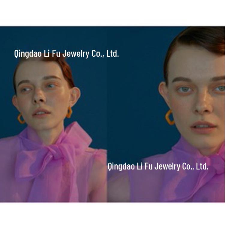 Лиза Стиль 2021 Модные Геометрические Круглые Серьги: Дизайн в стиле легкой роскоши