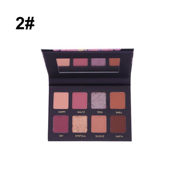 NOVO 8 цветов перламутровая палитра теней для век блестящий пигментный порошок косметическая косметика