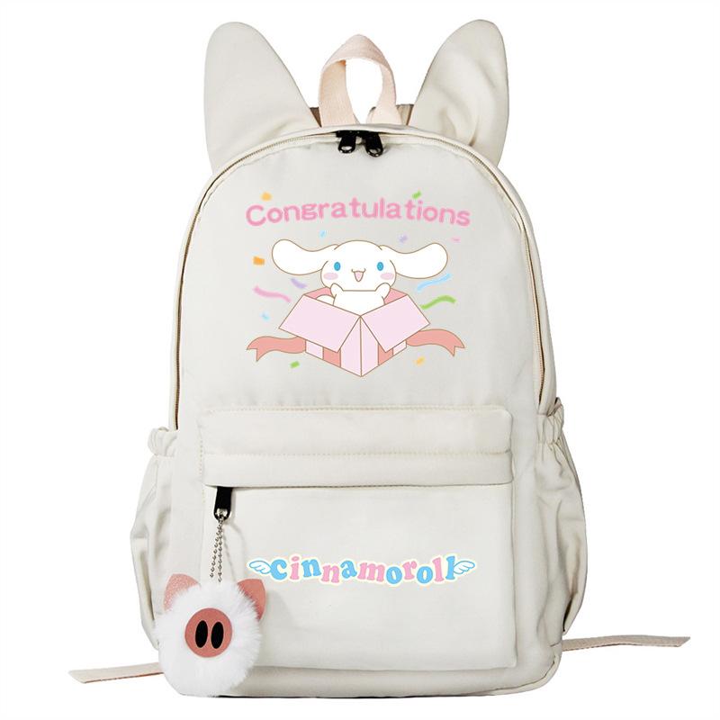 Cartoon Big Ears Dog Schoolbag Primary And Secondary School Students Large Capacity College Wind Double Shoulder Rabbit Ear Backpack