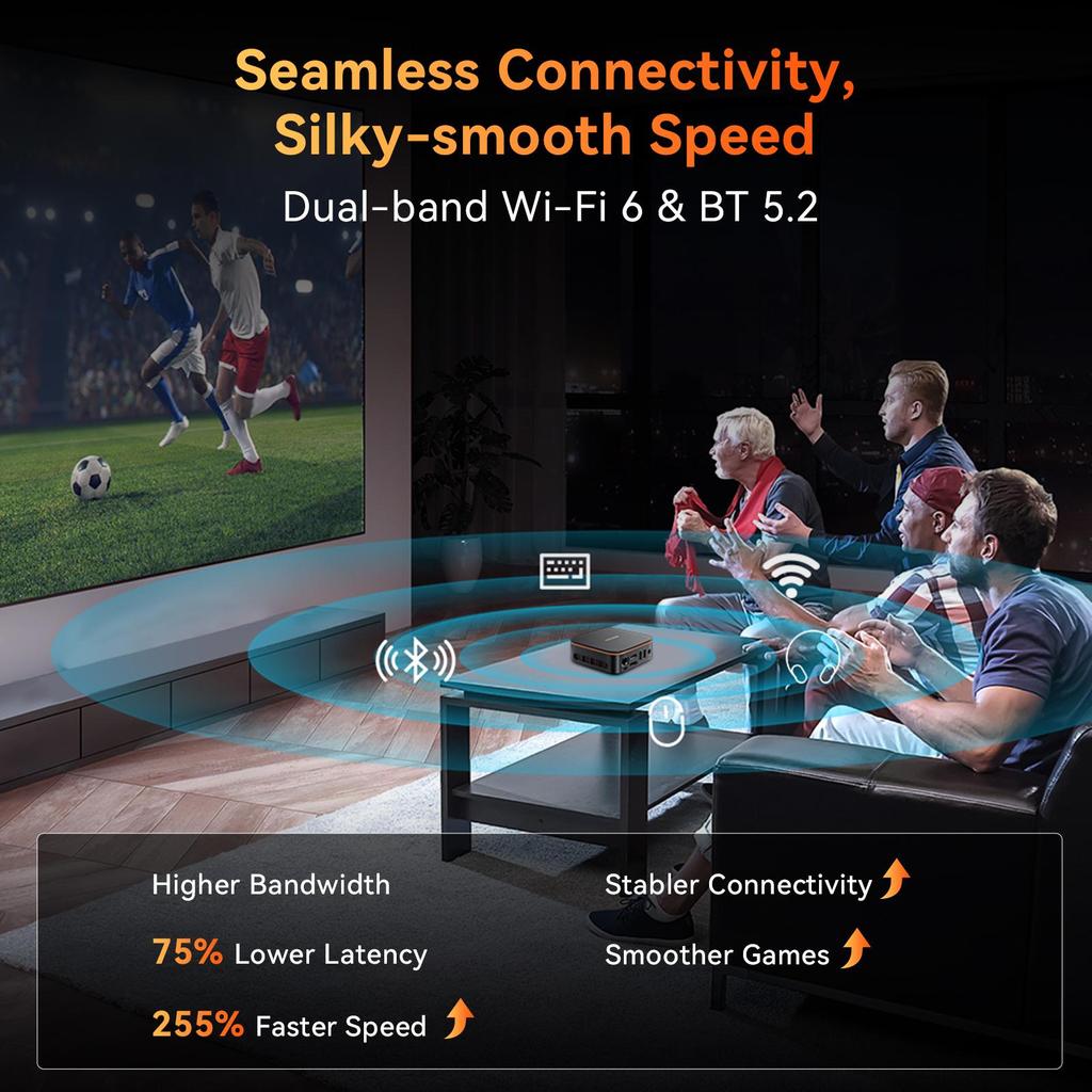 Blackview MP20 Windows 11 Pro Intel Twin Lake N150 Mini PC DDR4 2666 МГц 16 ГБ 512 ГБ SSD настольный игровой компьютер